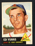 1953 Topps Baseball #070 Ed Yuhas Cardinals VG-EX 498475