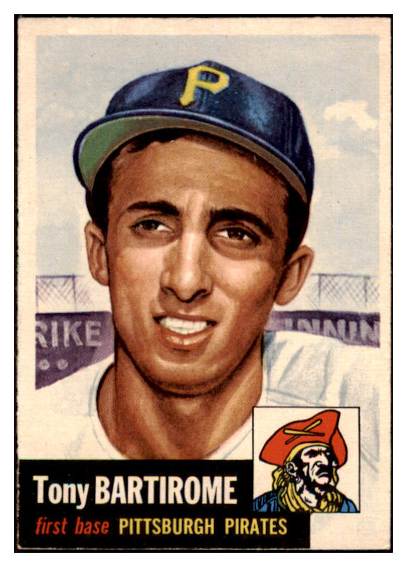 1953 Topps Baseball #071 Tony Bartirome Pirates VG-EX 498478