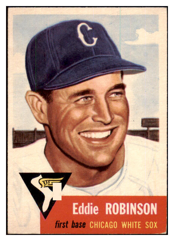 1953 Topps Baseball #073 Eddie Robinson White Sox EX-MT 498485