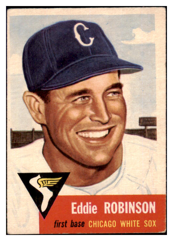 1953 Topps Baseball #073 Eddie Robinson White Sox EX 498486