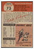 1953 Topps Baseball #073 Eddie Robinson White Sox EX 498486