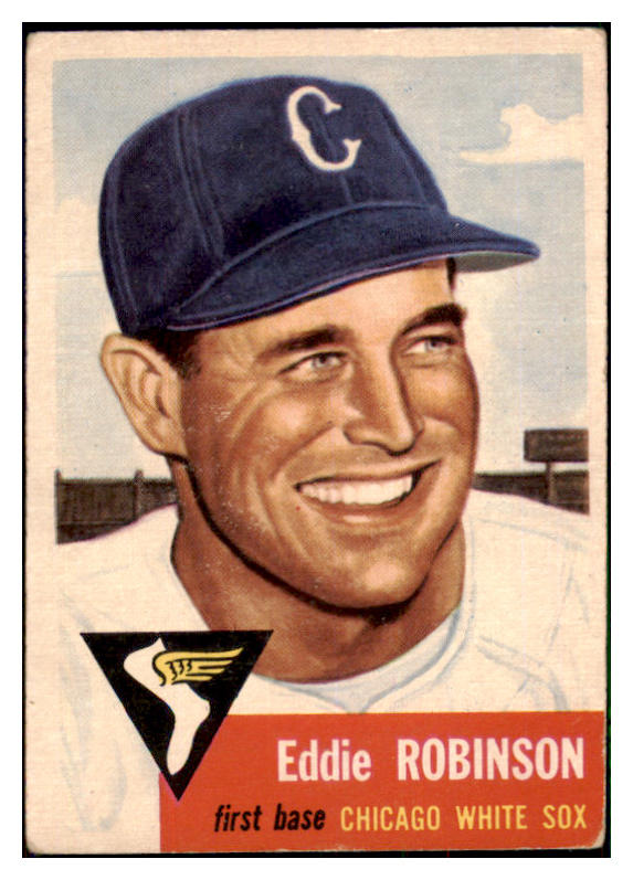 1953 Topps Baseball #073 Eddie Robinson White Sox VG-EX 498488