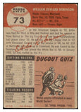 1953 Topps Baseball #073 Eddie Robinson White Sox VG-EX 498488