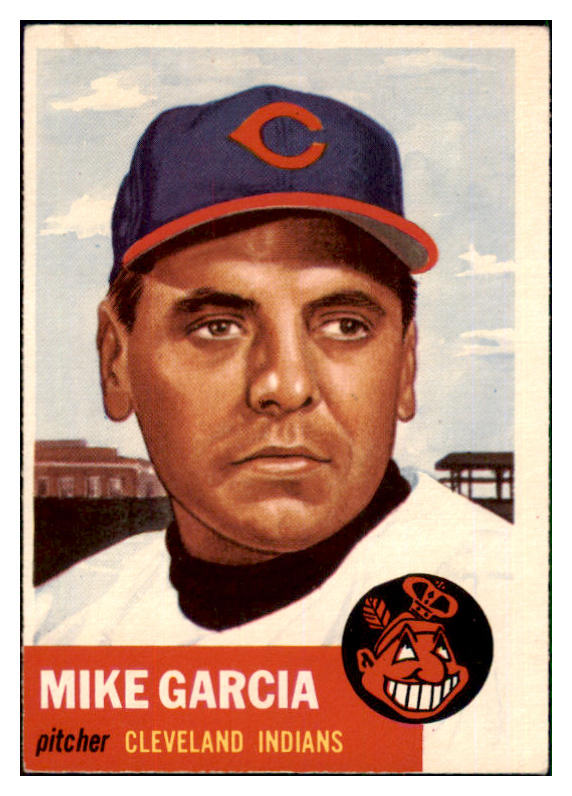 1953 Topps Baseball #075 Mike Garcia Indians EX-MT 498493