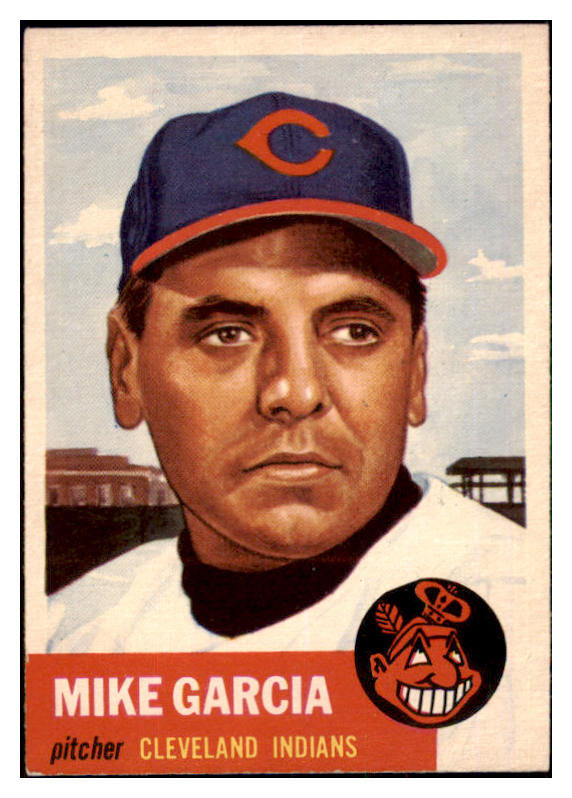 1953 Topps Baseball #075 Mike Garcia Indians EX-MT 498494