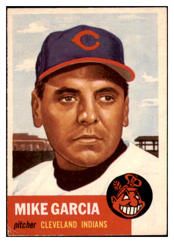 1953 Topps Baseball #075 Mike Garcia Indians VG-EX 498495