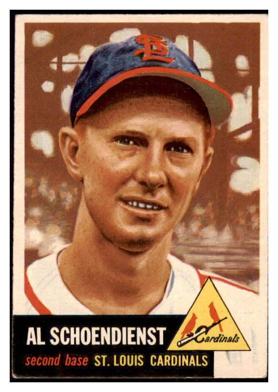 1953 Topps Baseball #078 Red Schoendienst Cardinals EX 498497