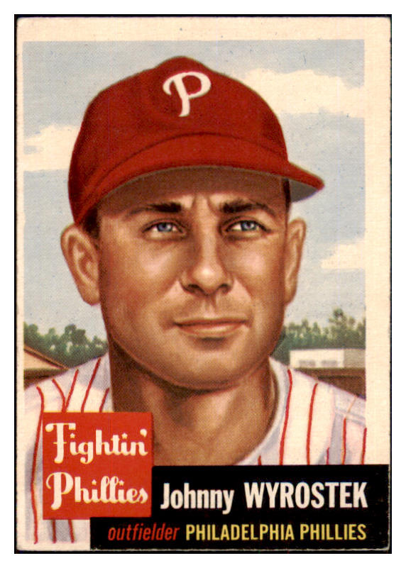 1953 Topps Baseball #079 Johnny Wyrostek Phillies VG-EX 498500