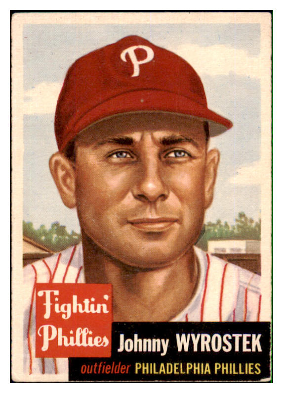 1953 Topps Baseball #079 Johnny Wyrostek Phillies VG-EX 498501