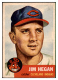 1953 Topps Baseball #080 Jim Hegan Indians EX 498503