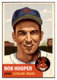 1953 Topps Baseball #084 Bob Hooper Indians EX-MT 498510