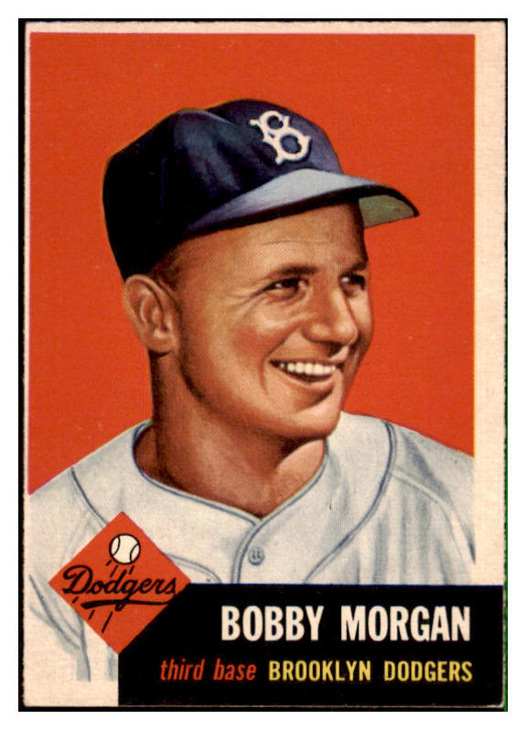 1953 Topps Baseball #085 Bobby Morgan Dodgers EX-MT 498511