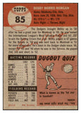 1953 Topps Baseball #085 Bobby Morgan Dodgers EX-MT 498511