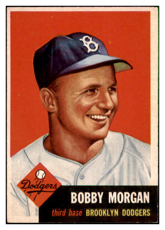 1953 Topps Baseball #085 Bobby Morgan Dodgers EX-MT 498512