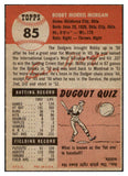 1953 Topps Baseball #085 Bobby Morgan Dodgers EX-MT 498512