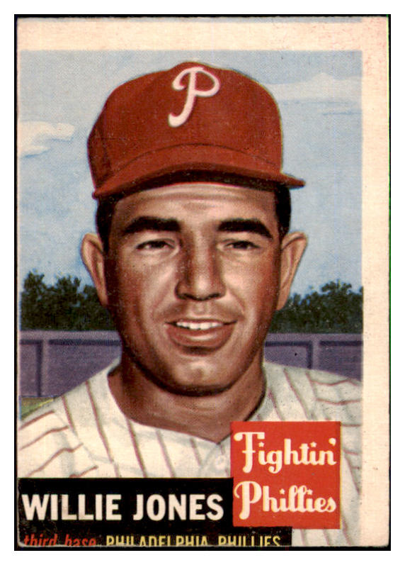 1953 Topps Baseball #088 Willie Jones Phillies VG-EX 498519