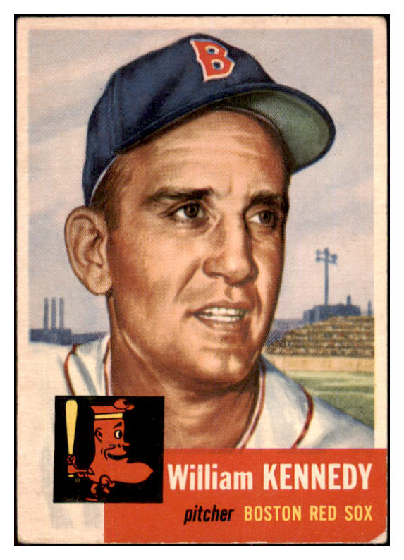 1953 Topps Baseball #094 Bill Kennedy Red Sox VG-EX 498539