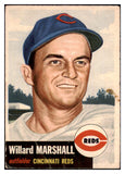 1953 Topps Baseball #095 Willard Marshall Reds GD-VG 498544