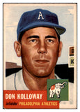 1953 Topps Baseball #097 Don Kolloway A's VG-EX 498552