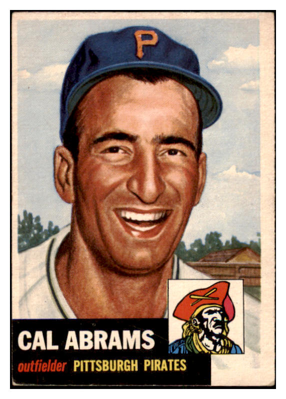 1953 Topps Baseball #098 Cal Abrams Pirates EX 498553