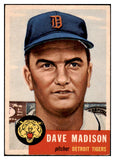 1953 Topps Baseball #099 Dave Madison Tigers EX 498556