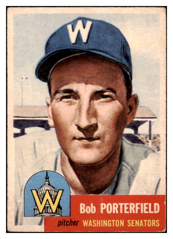 1953 Topps Baseball #108 Bob Porterfield Senators VG-EX 498585