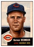 1953 Topps Baseball #110 Herman Wehmeier Reds VG-EX 498591