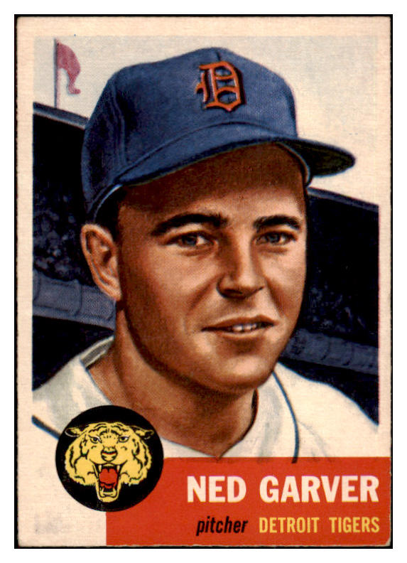 1953 Topps Baseball #112 Ned Garver Tigers EX 498595