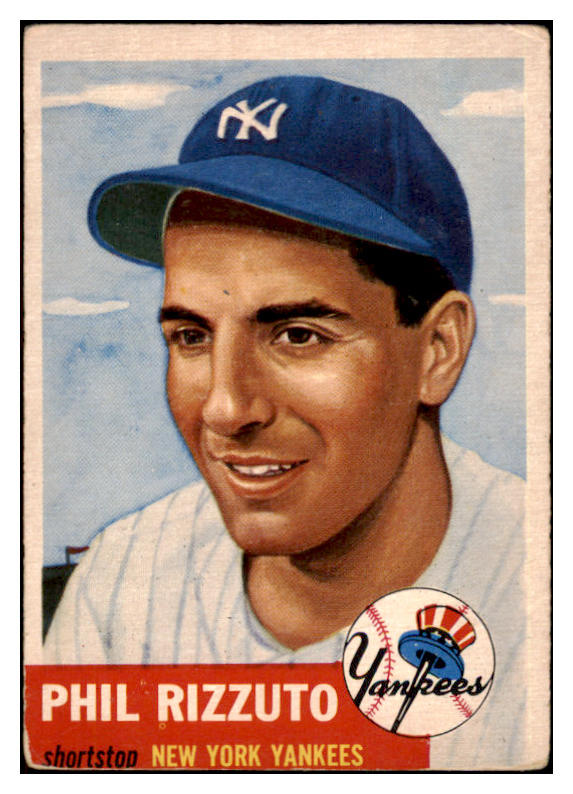 1953 Topps Baseball #114 Phil Rizzuto Yankees VG-EX 498599