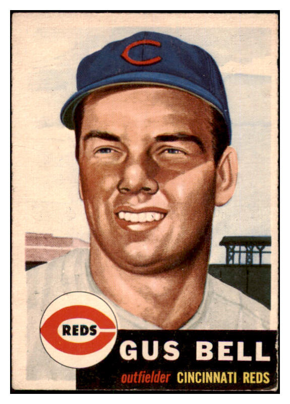 1953 Topps Baseball #118 Gus Bell Reds VG-EX 498611