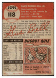 1953 Topps Baseball #118 Gus Bell Reds VG-EX 498611