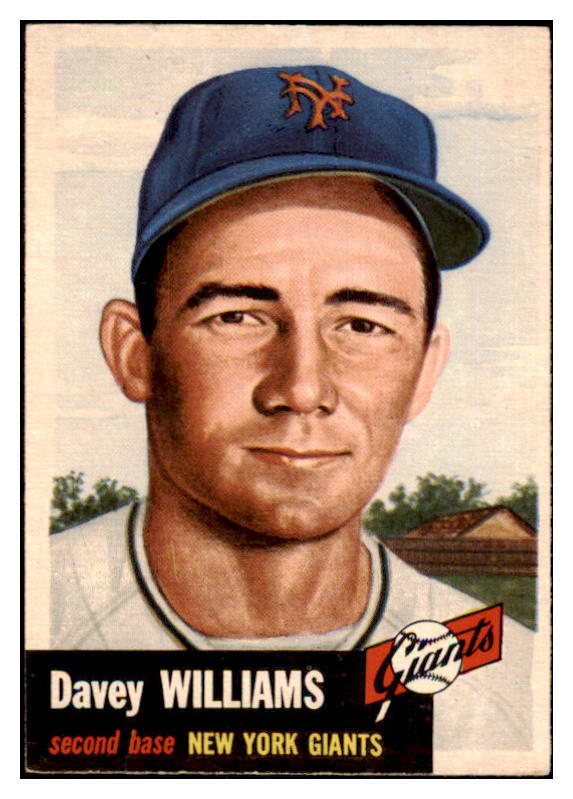 1953 Topps Baseball #120 Davey Williams Giants EX-MT 498614