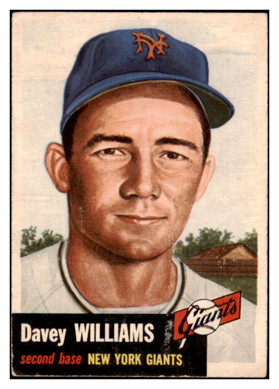 1953 Topps Baseball #120 Davey Williams Giants VG-EX 498616