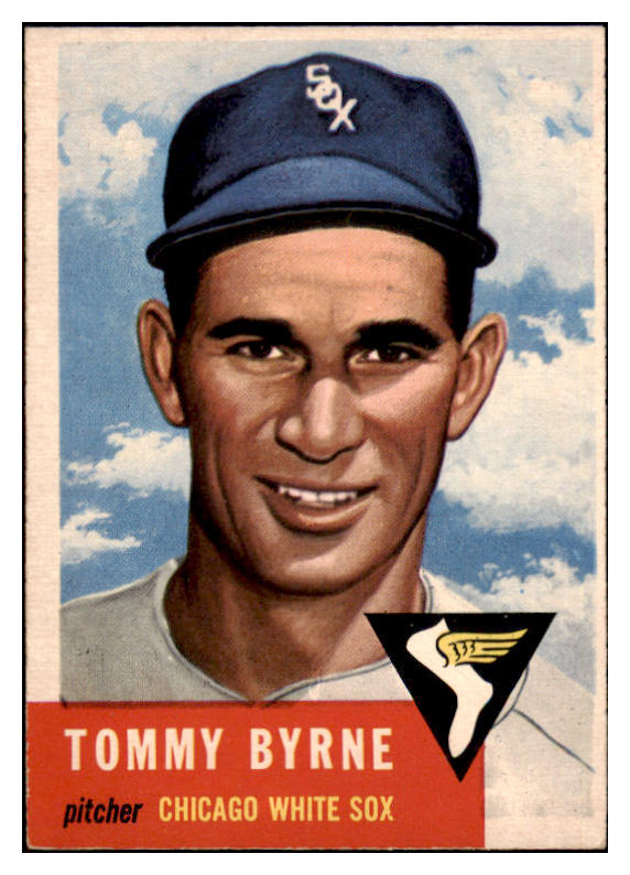 1953 Topps Baseball #123 Tommy Byrne White Sox EX-MT 498621