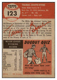 1953 Topps Baseball #123 Tommy Byrne White Sox EX-MT 498621