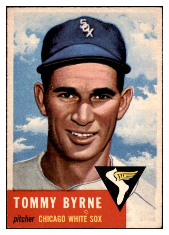 1953 Topps Baseball #123 Tommy Byrne White Sox EX-MT 498622