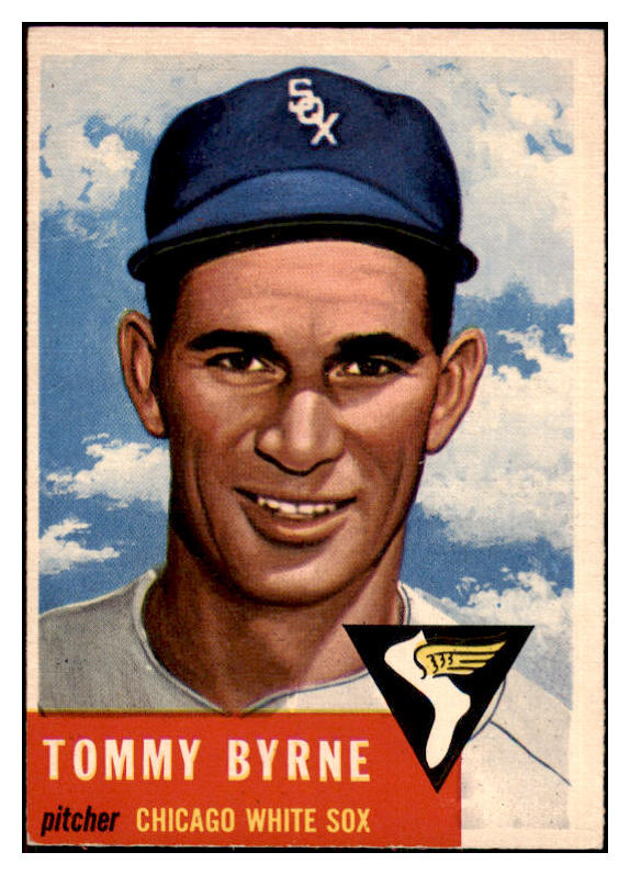 1953 Topps Baseball #123 Tommy Byrne White Sox EX-MT 498623