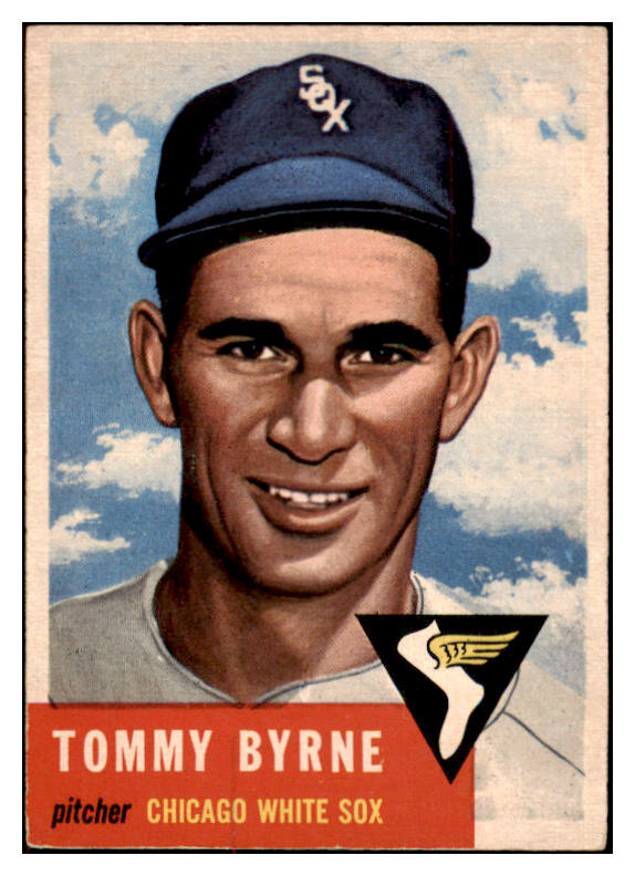 1953 Topps Baseball #123 Tommy Byrne White Sox EX-MT 498624