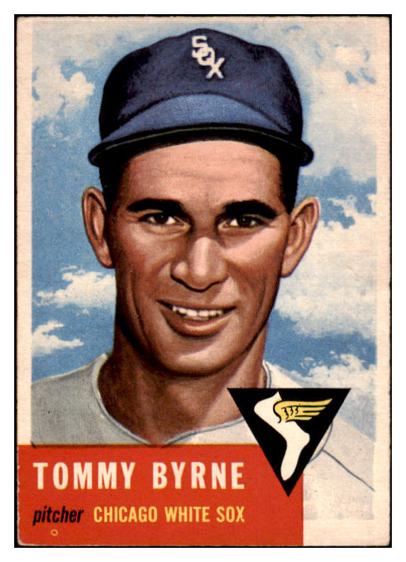 1953 Topps Baseball #123 Tommy Byrne White Sox VG-EX 498625