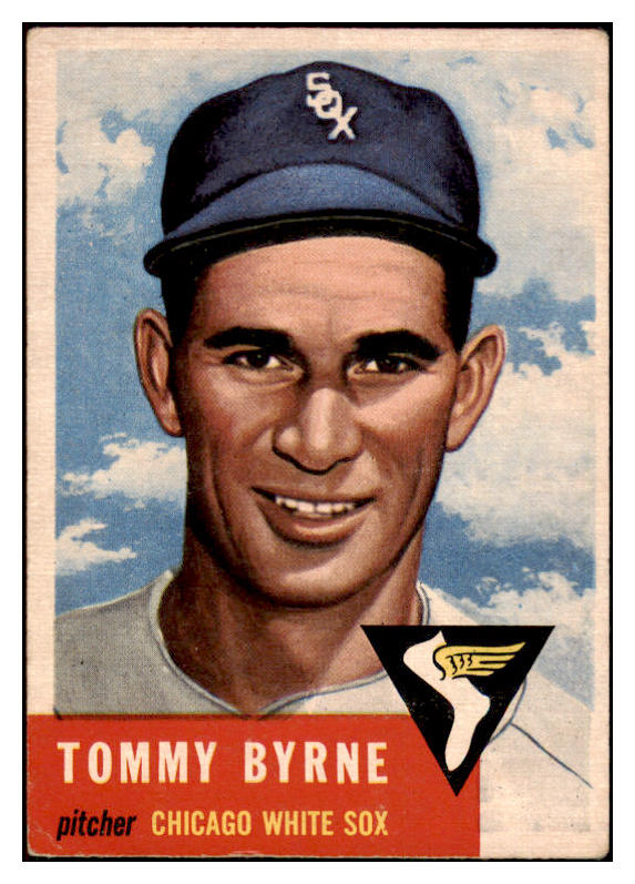 1953 Topps Baseball #123 Tommy Byrne White Sox VG-EX 498626