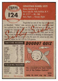 1953 Topps Baseball #124 Sibby Sisti Braves EX-MT 498627