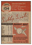 1953 Topps Baseball #124 Sibby Sisti Braves EX 498630