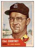 1953 Topps Baseball #127 Clint Courtney Browns VG-EX 498636