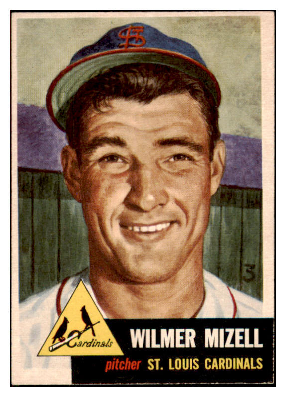 1953 Topps Baseball #128 Wilmer Mizell Cardinals EX-MT 498638