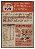 1953 Topps Baseball #128 Wilmer Mizell Cardinals EX 498639