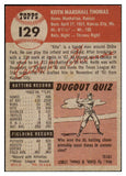 1953 Topps Baseball #129 Keith Thomas A's EX 498641
