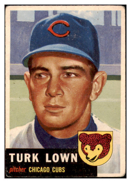 1953 Topps Baseball #130 Turk Lown Cubs VG-EX 498644