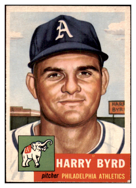 1953 Topps Baseball #131 Harry Byrd A's EX-MT 498646