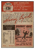 1953 Topps Baseball #131 Harry Byrd A's EX 498648