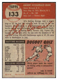 1953 Topps Baseball #133 Gil Coan Senators EX 498651